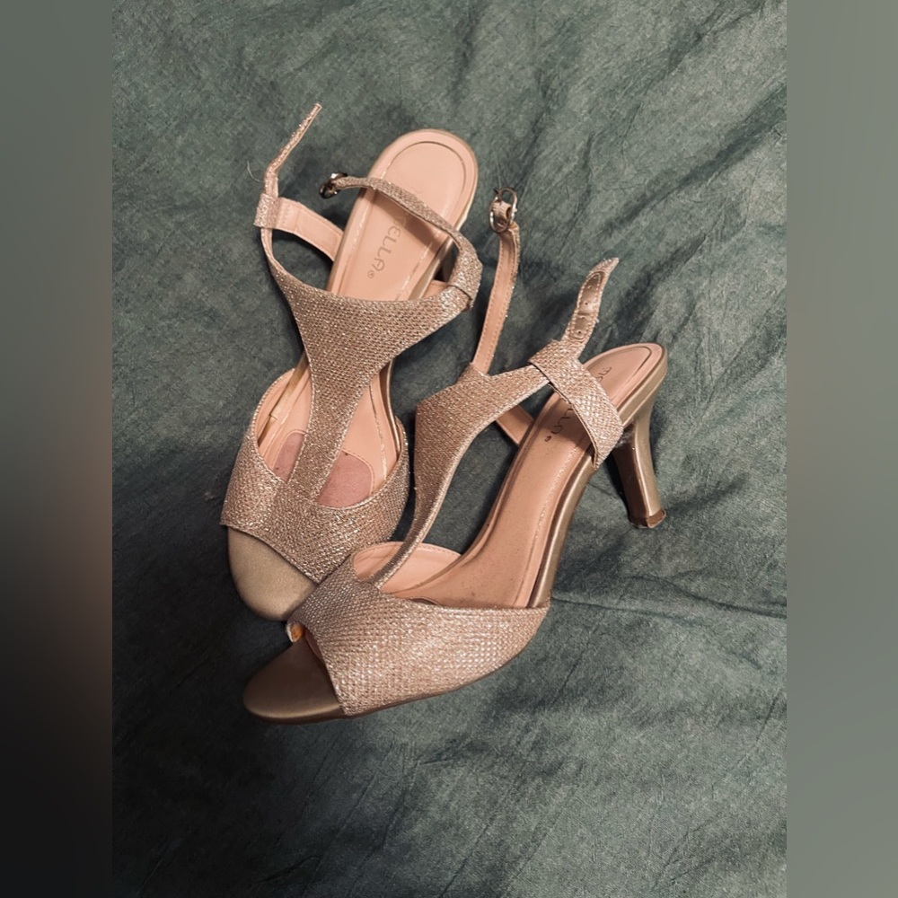 Sparkly Gold Heels